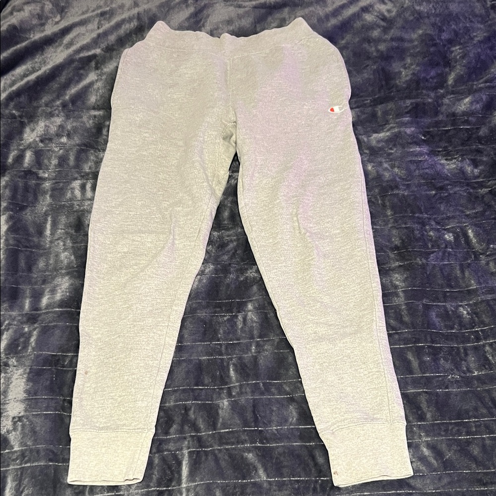 Champion Light Gray Men's Logo Joggers